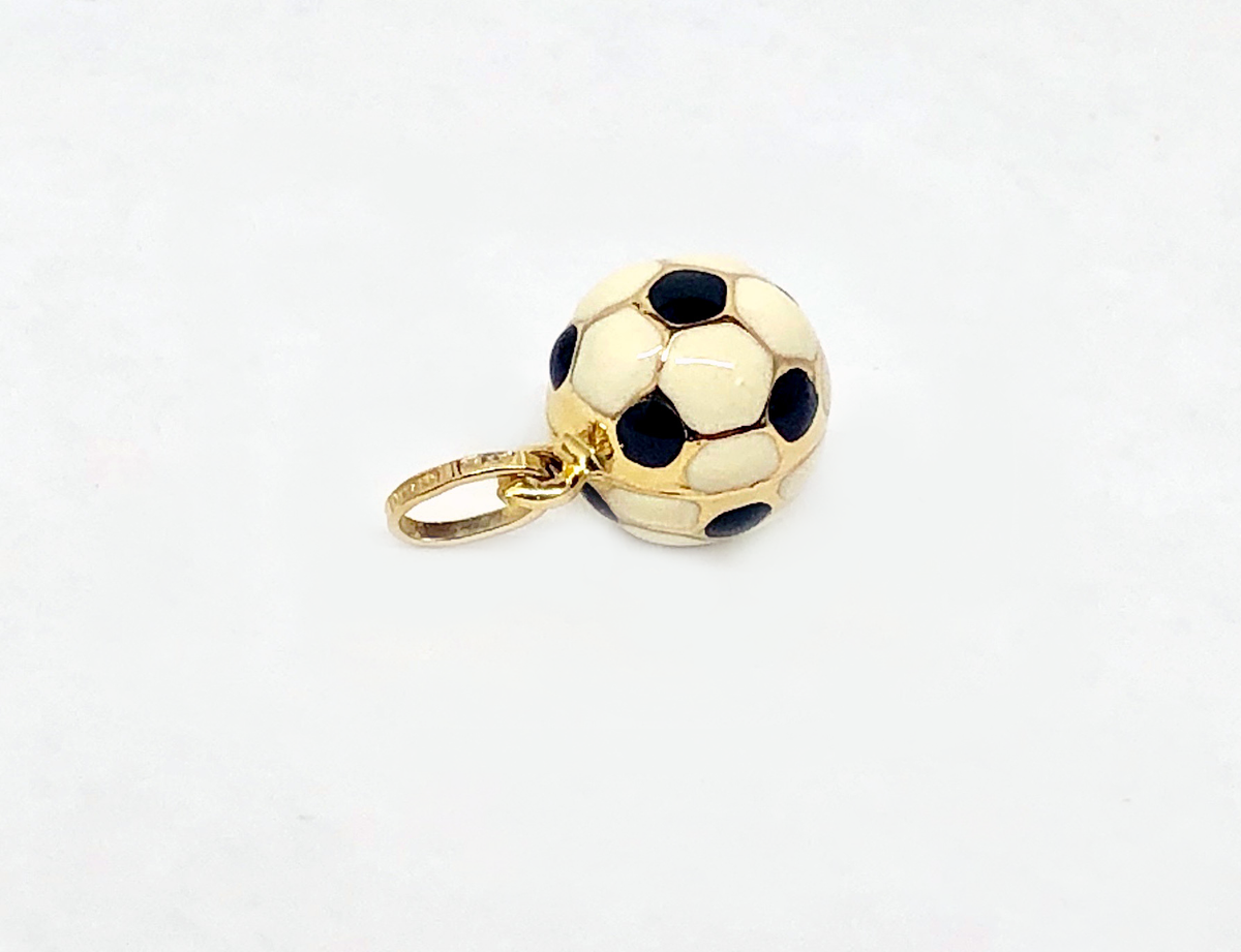 14k Yellow Gold Soccer Ball 2024 Charm